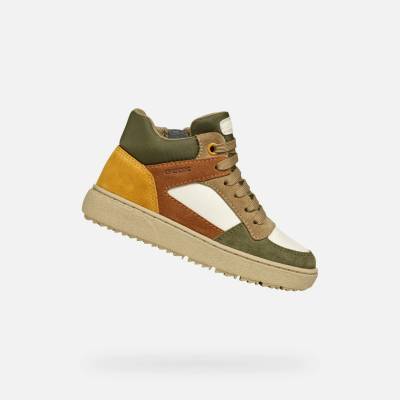 Geox Зелени момчешки високи обувки Geox Theleven Boy Geox | Zelen | Момчешки | 32