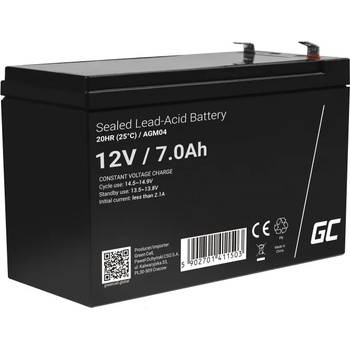 Image 1 of Green Cell AGM04 UPS battery Sealed Lead Acid (VRLA) 12 V 7 Ah (AGM04)