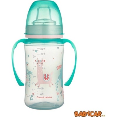 Canpol Babies tréninkový hrníček Exotic Animals zelený 240 ml