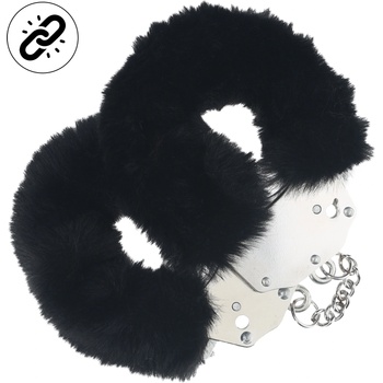 Ouch! Heavy-Duty Fluffy Handcuffs Black