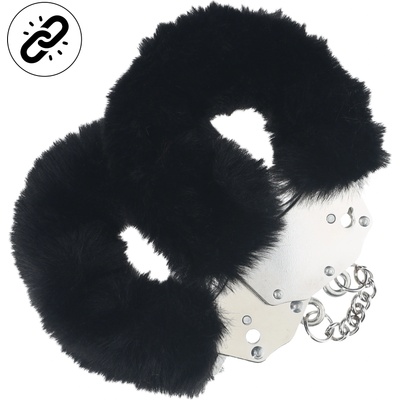 Ouch! Heavy-Duty Fluffy Handcuffs Black
