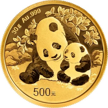 China Mint Zlatá minca Panda 30 g
