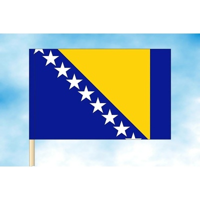 LIBEA, s.r.o. Vlajka Bosny a Hercegoviny Rozměr: 40×60 cm, Uchycení: Návlek na žerď
