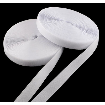 Suchý zip bílý 20mm - 0,5m