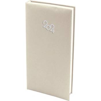 Бележник с дати 8 х 16 книговинил Пастел Крем (2011012-27-42100)