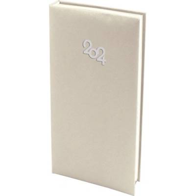 Бележник с дати 8 х 16 книговинил Пастел Крем (2011012-27-42100)