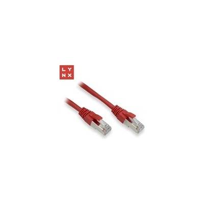 Lynx CS LX-FTP5E-0050-RED FTP patch Cat5e PVC, CCA, 0,5m červený 10ks
