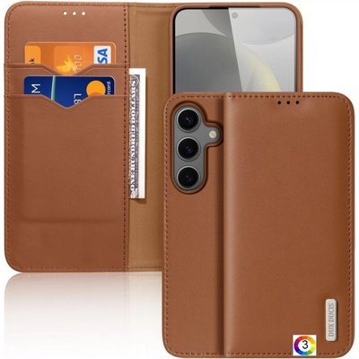 Samsung Galaxy S25+ 5G DUX DUCIS /Hivo Series Cowhide Wallet/ PU + TPU Кожен Калъф и Протектор