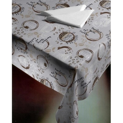 Forbyt Ubrus s nešpinivou úpravou Perfect Coffee šedý 140x180 cm