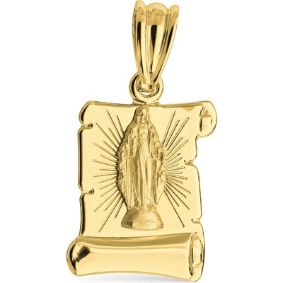 Argento Zlatý prívesok Madonka 8A163