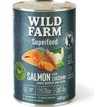 WILD FARM Superfood Salmon 400g беззърнена храна за кучета