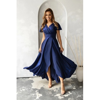 Kartes | Třpytivé tm. modré dlouhé společenské šaty HEAVEN Tmavě modrá 0030071