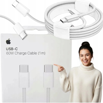 Apple MQKJ3ZM/A USB-C/USB-C opletený, 1m