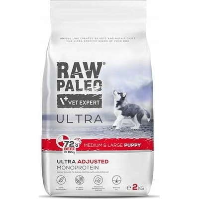 VetExpert Raw Paleo puppy střední velké hovězí 2 kg