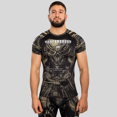 VENUM Рашгард Venum Invader Short Sleeve Black/Sand - L