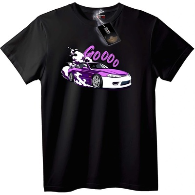 NOONEBRAND Тениска Гоооо Автомобил - L, Black