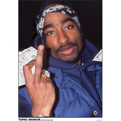 Plagát, Obraz - Tupac - Finger, 59.4 × 84.1 cm