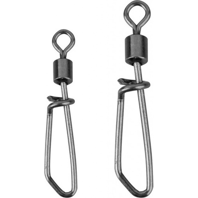 Savage Gear obratlíky s karabinkou Spin Swivel Snaps M vel.6 26kg 10ks