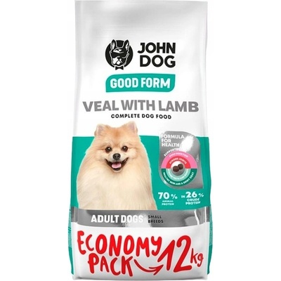 John Dog Good Form Adult Mini Veal with lamb 12 kg