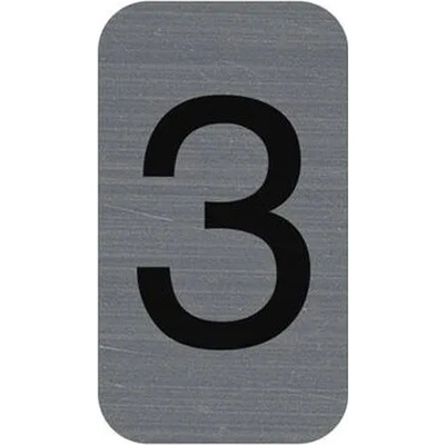 EXACOMPTA Informačná tabuľka, samolepiaca, 2,5x4,4 cm, hliníkový vzhľad, EXACOMPTA, č. 3