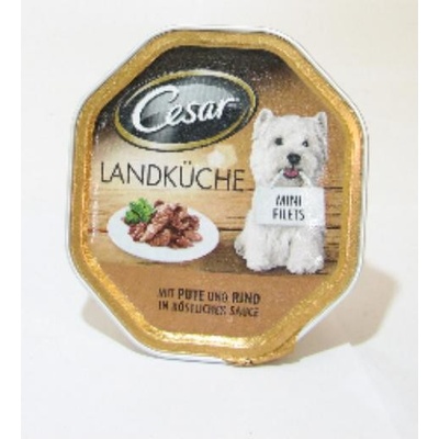 Cesar Adult Dog Landküche krůtí a hovězí ve šťávě 100 g