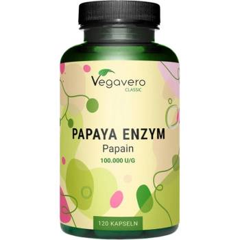 Image 1 of Vegavero Papaya Enzyme 700 mg [120 капсули]
