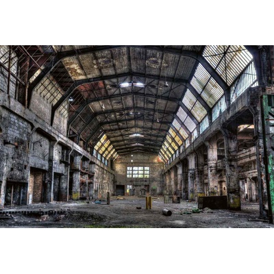 DIMEX ART Флизелинов фототапет старо производствено хале 375 x 250 см