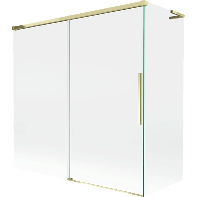 Mexen Rox L параван за вана с 2 плъзгащи се крила 170 + 75 x 150 cm, прозрачен, златен - 8C9L-170-075-50-00 (8C9L-170-075-50-00)