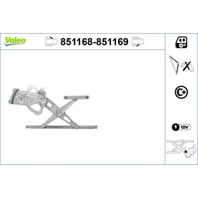 Mechanizmus zdvíhania okna VALEO 851168