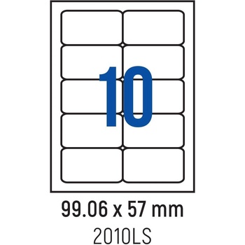 Spree Етикети лепящи обли, 10 бр. , 99.06x57.0 мм, 100 л. , A4 (3800884030783)