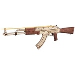 RoboTime 3D дървен механичен пъзел Щурмова пушка AK-47 (LQ901)