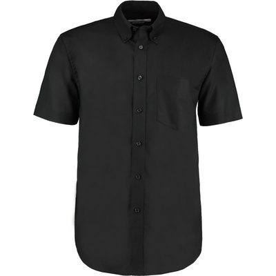 Kustom Kit pánská košile Oxford krátký rukáv KK 350 černá