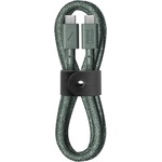 Native Union Belt Cable USB-C to USB-C 1, 2m - Slate Green (BELT-C-GRN-2-NP) - istyle