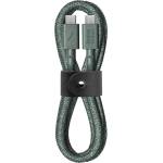 Native Union Belt Cable USB-C to USB-C 1, 2m - Slate Green (BELT-C-GRN-2-NP)