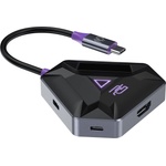 Proove Докинг станция Proove Gaming Spectre 5в1 (HBPG10221205) - HDMI, USB 3.0, PD100W - Тъмносива