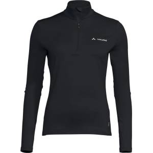 VAUDE Дамски поларен пуловер Vaude Women's Livigno Halfzip II Fleece jumper - Black Uni - размер 42 (EU) (105-2999-0915)