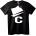 NOONEBRAND Тениска C Лого Черна - M, Black