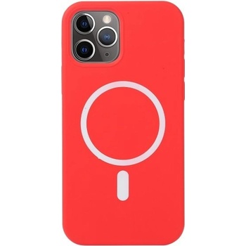 Pouzdro AppleKing silikonové s MagSafe iPhone 11 Pro Max - červené