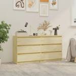 vidaXL Нощни шкафчета, 2 бр, 60x36x64 см, бор масив (3093547)