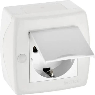 Mono Electric КОНТАКТ КАПАК ЗА ОТКРИТ МОНТАЖ ip20 БЯЛ mono octans (8680453042967)