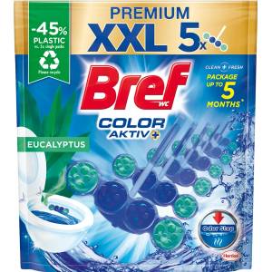 Bref Тоалетно блокче Color Aktiv с евкалипт, 5x50g, 250 g (2277783)
