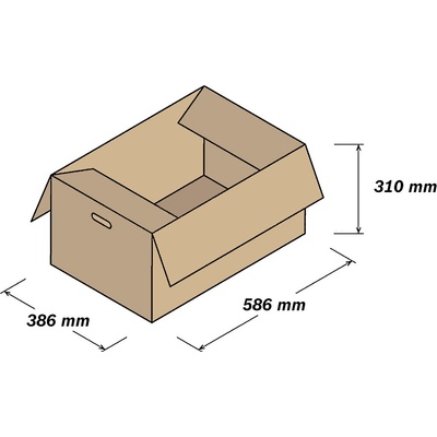 NAKUPIM.SK Krabice na sťahovanie 586 x 386 x 310 mm 5 ks