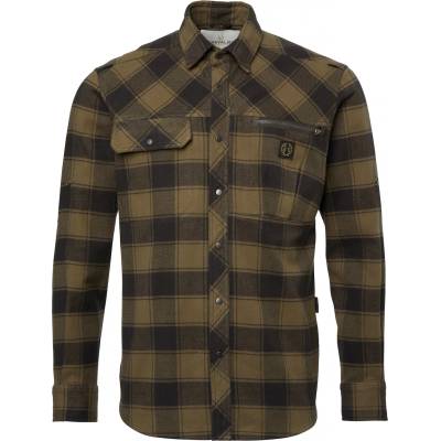 Chevalier Мъжка риза с копчета Chevalier Raptor Heavy Flannel Shirt - Kodiak Brown Checked - размер XXL (033-2985-0115)