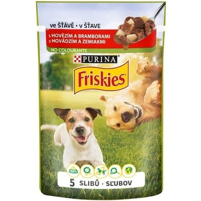 Friskies Adult hovězí s bramborami ve šťávě 85 g