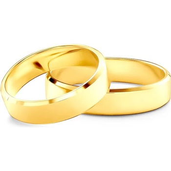 Image 1 of SAVICKI Сватбени халки: злато, скосени. 5 мм