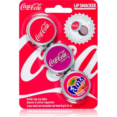Lip Smacker Coca Cola балсам за устни аромати Original, Cherry & Fanta 3x3 гр