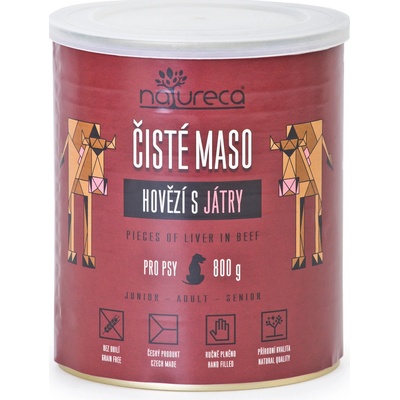 Natureca Adult hovädzie s pečeňou 800 g