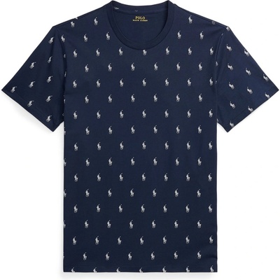 Ralph Lauren Тениска Polo Ralph Lauren Men's All Over Pony Cotton Short Sleeve T-Shirt - Navy AOPP