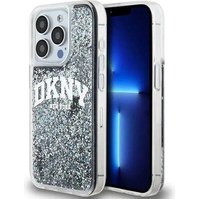 DKNY Кейс DKNY Liquid Glitter Big Logo за iPhone 15 Pro, черен (3666339270773)