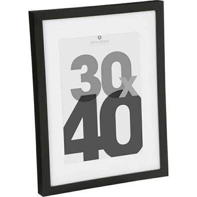 Černý závěsný fotorámeček 30x40 Eva moderní na zeď Atmosphera